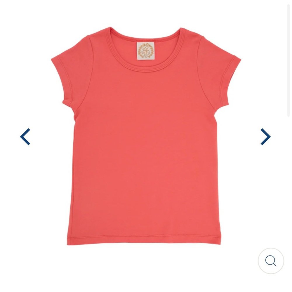 NWT The Beaufort Bonnet Company Kids Coral T-Shirt, size 8